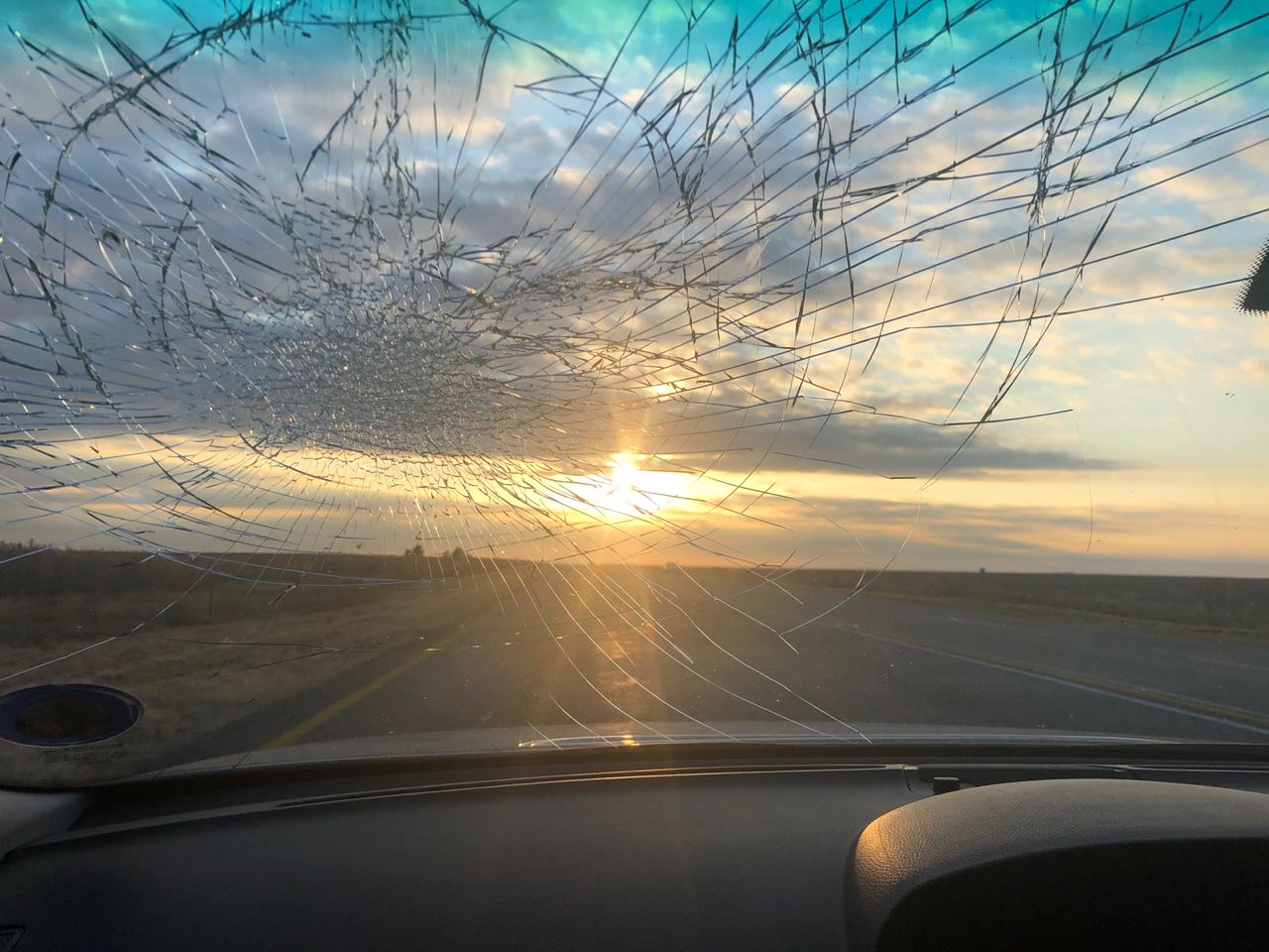 Your windscreen needs to protect you from flying objects on the road