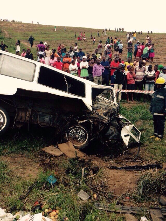 KZN Tongaat Gwalas Farm road crash leaves one dead and seven injured