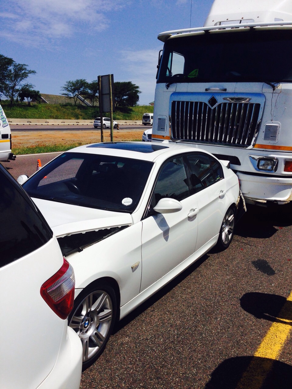 One killed, five injured after three vehicles collided on the N12 near Fochville