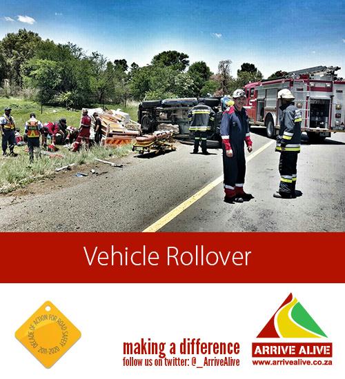 One dead and 15 injured when a mini bus rolled in Kranskop