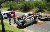 Vehicle with trailer overturns on R37 between Nelspruit and Lydenburg 
