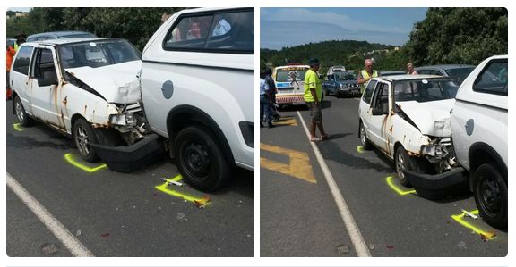 Light delivery carrying 300 litres of cooking oil overtuns on N14