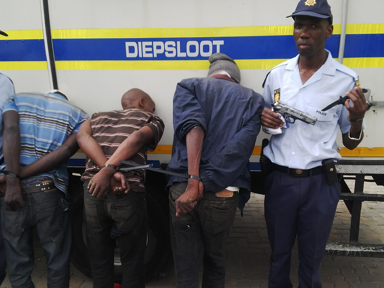 Three caught for armed robbery in Diepsloot