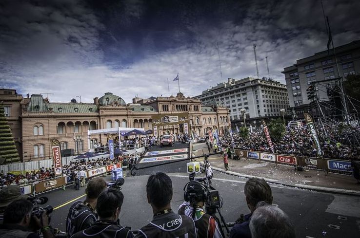 Dakar 2015 podium view