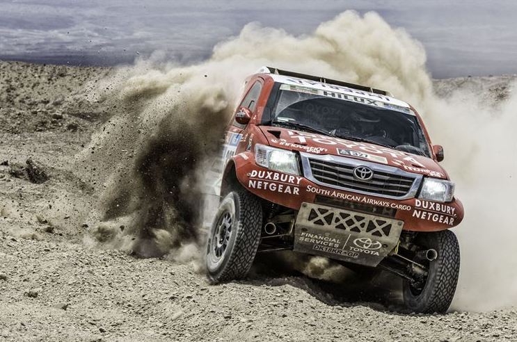 De Villiers maintain 2nd Position despite navigational challenges on Stage 9 of Dakar 2015