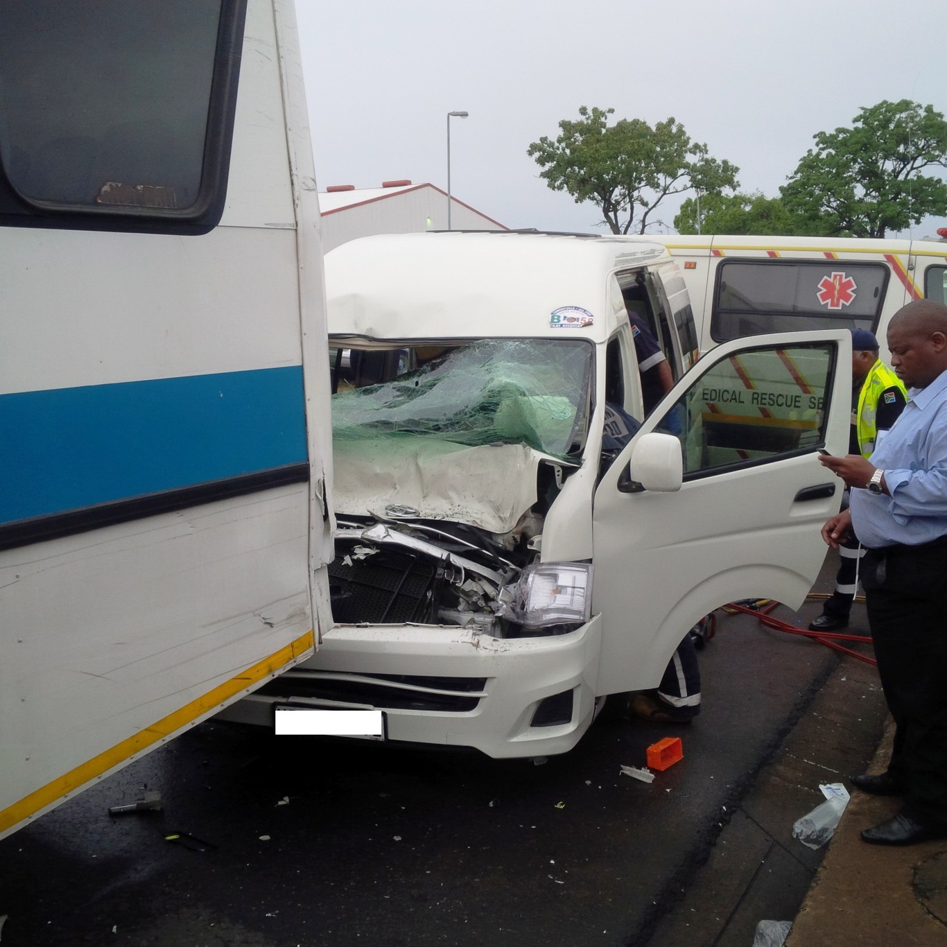 Multiple taxi collision in Durban CBD leaves 3 injured