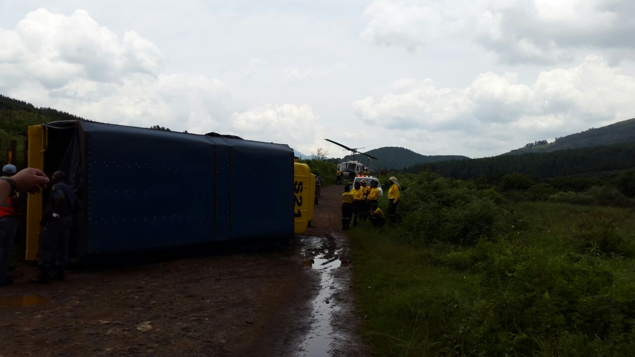 Truck rolls injuring 11 in the Sabie Graskop area in Nelspruit