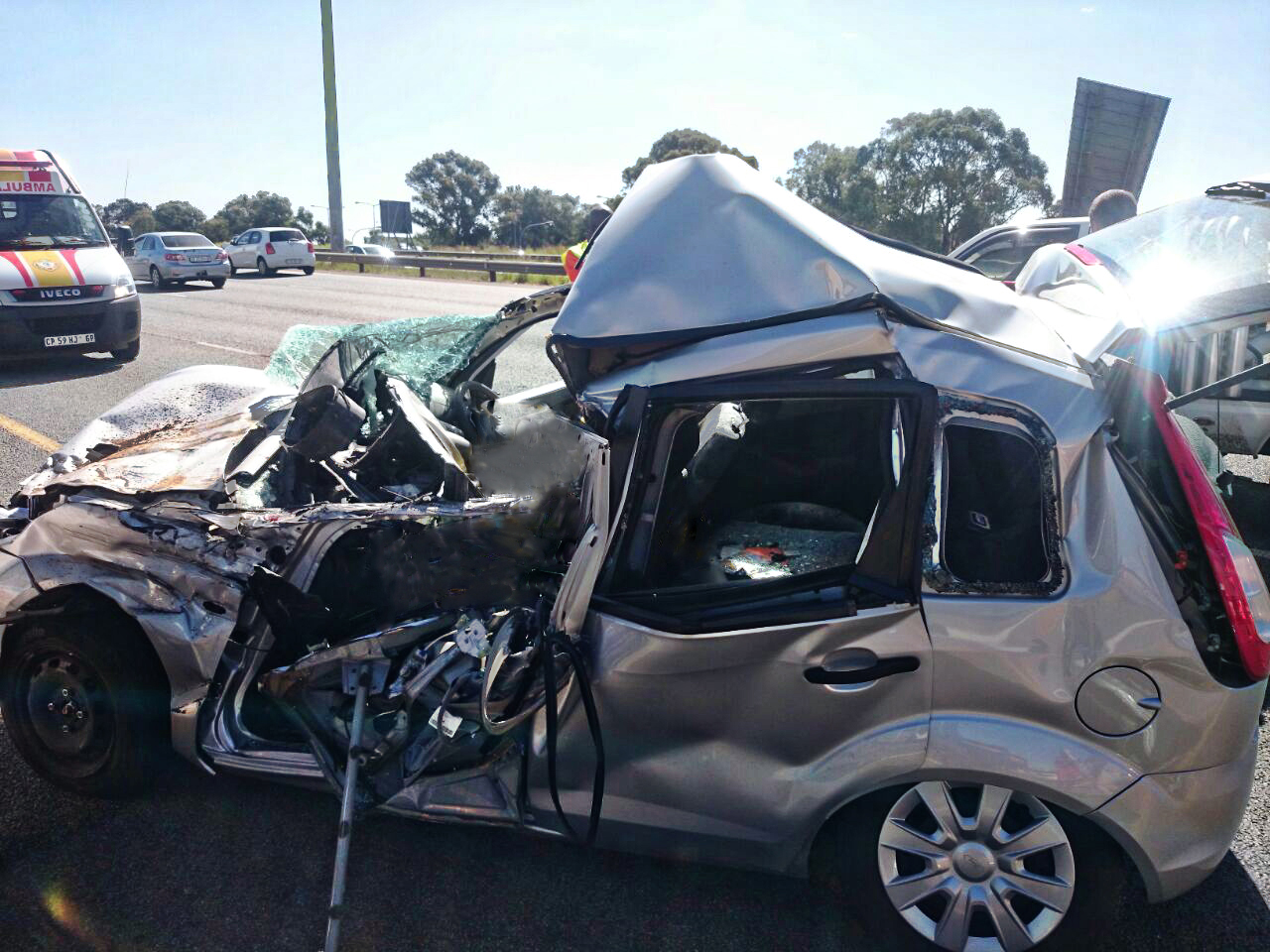 Rear-end Crash at Intersection on the R21 at Kempton Park leaves one dead