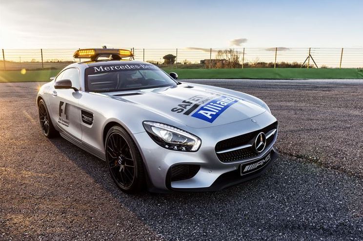 Mercedes-AMG GT S and C 63 S in action for the 2015 Formula 1® season
