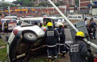 Four injured in collision at intersection at Umgeni Road