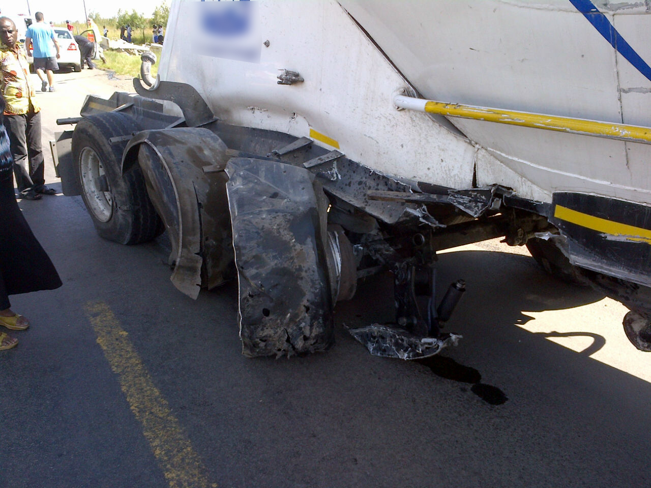Man critical after truck collision 1