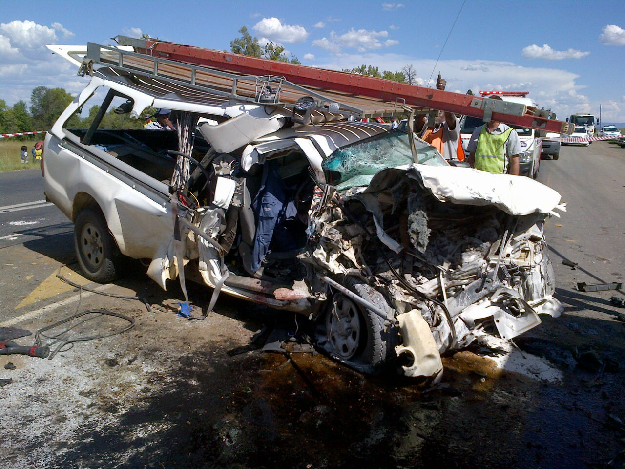 Man critical after truck collision outside of Newcastle