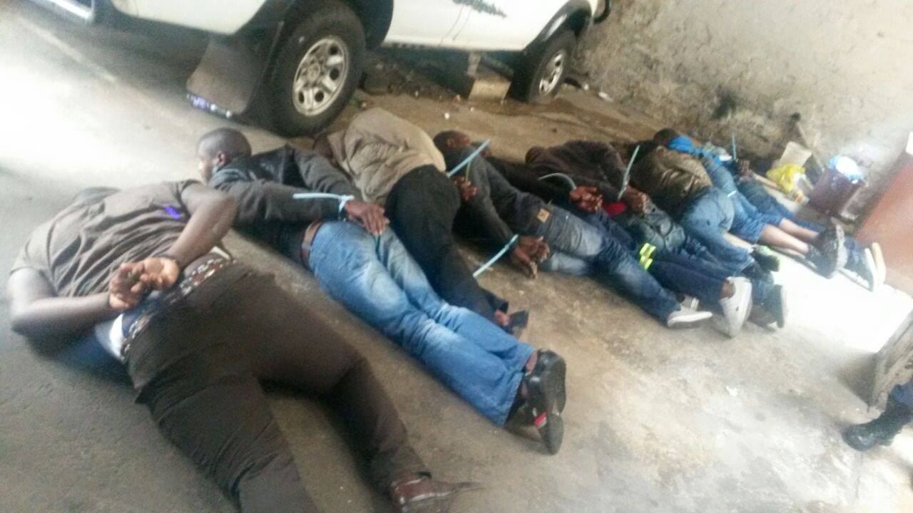 9 Suspects arrested for armed robbery and possession of seven firearms