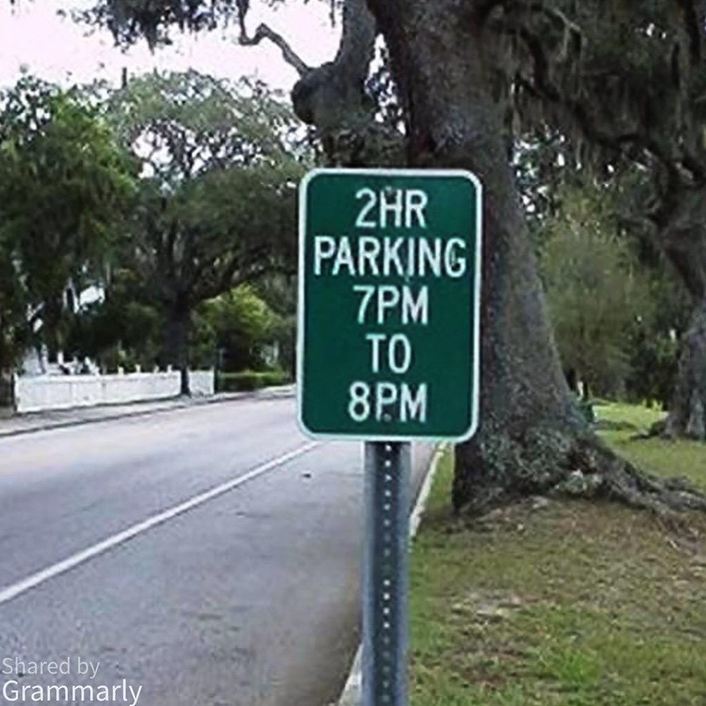 The 2 hour parking sign  - Does this make sense? We ask an Expert