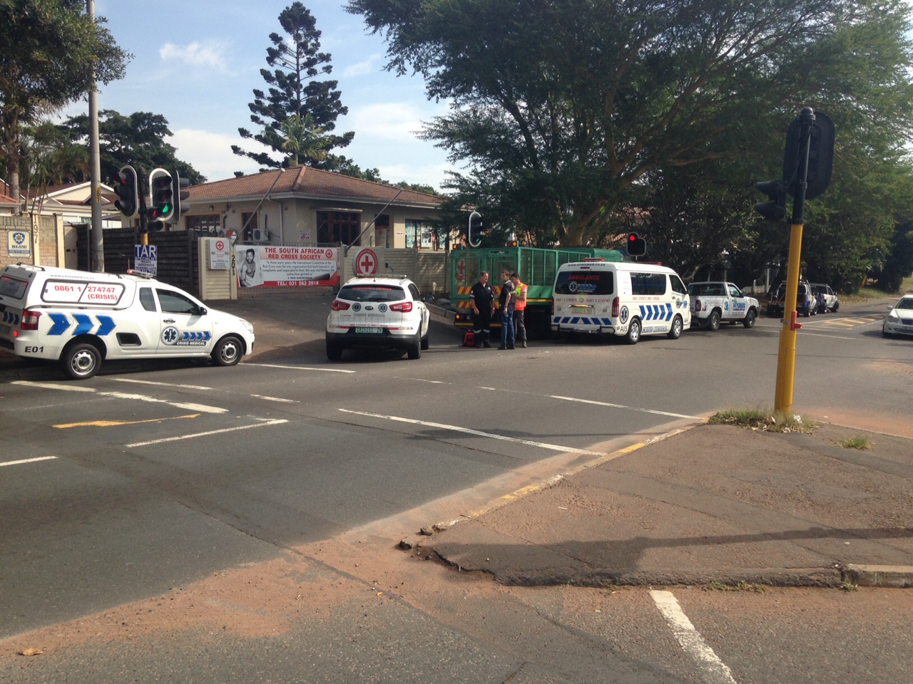 Two injured in collision at intersection on Umhlanga Rocks Drive