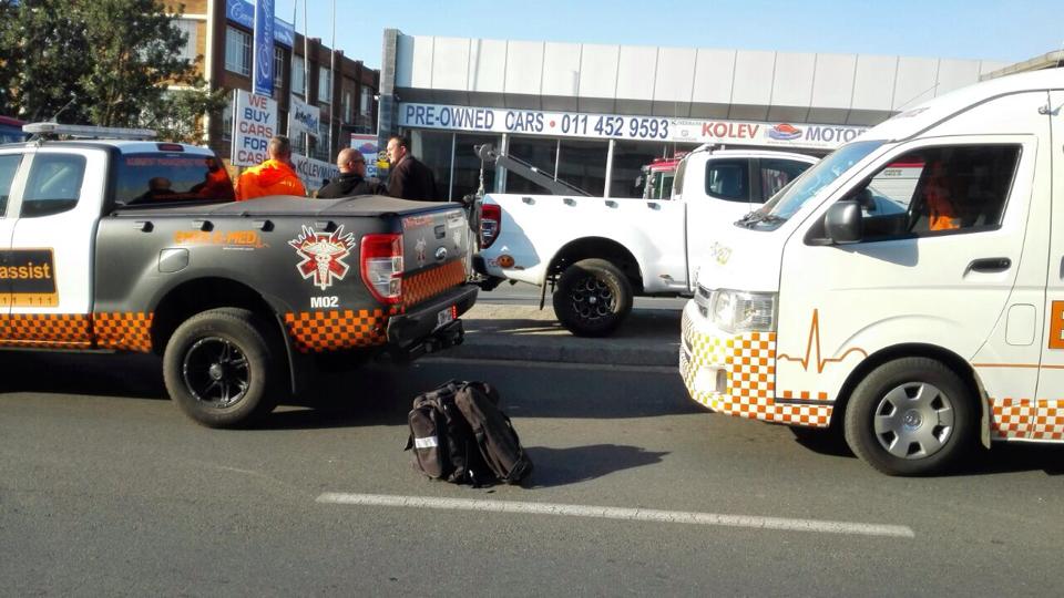 Motor bike crash in Midrand injures one