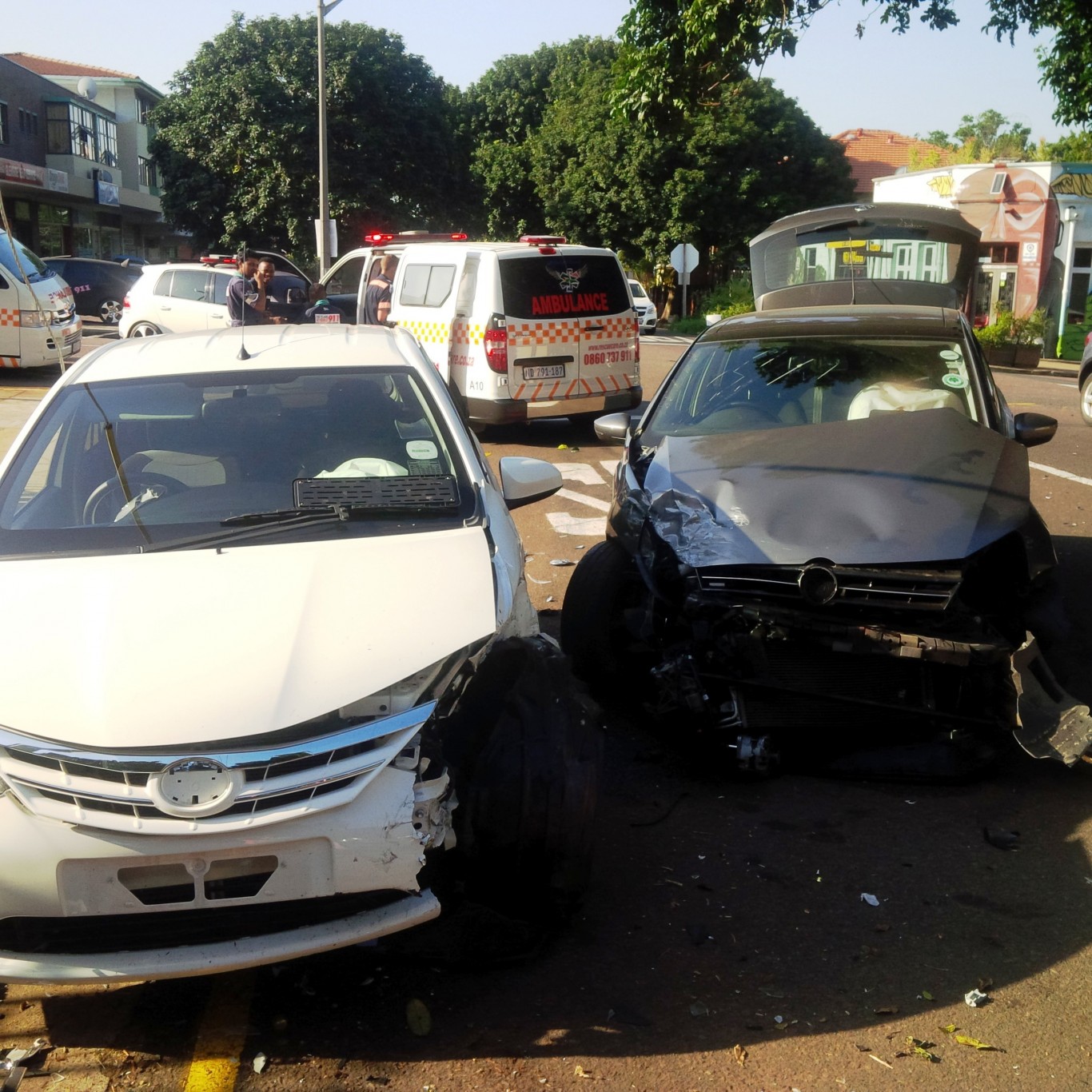 One injured in collision at the corner of Brand Road and Cromwell Road