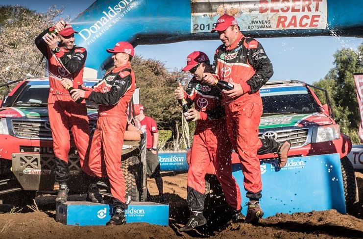 Three in a row for Castrol Team Toyota in Desert Race