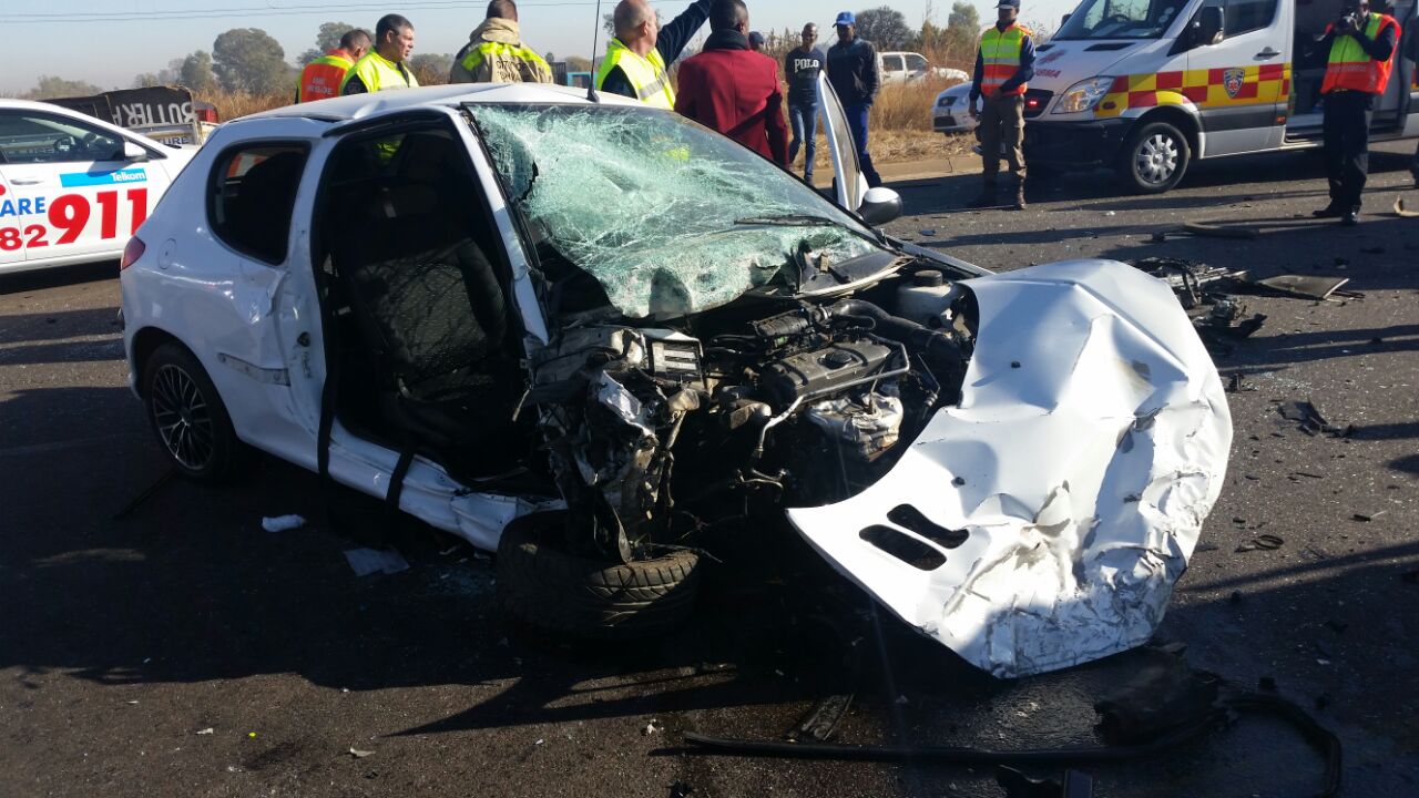 Hammanskraal head-on crash leaves two critical