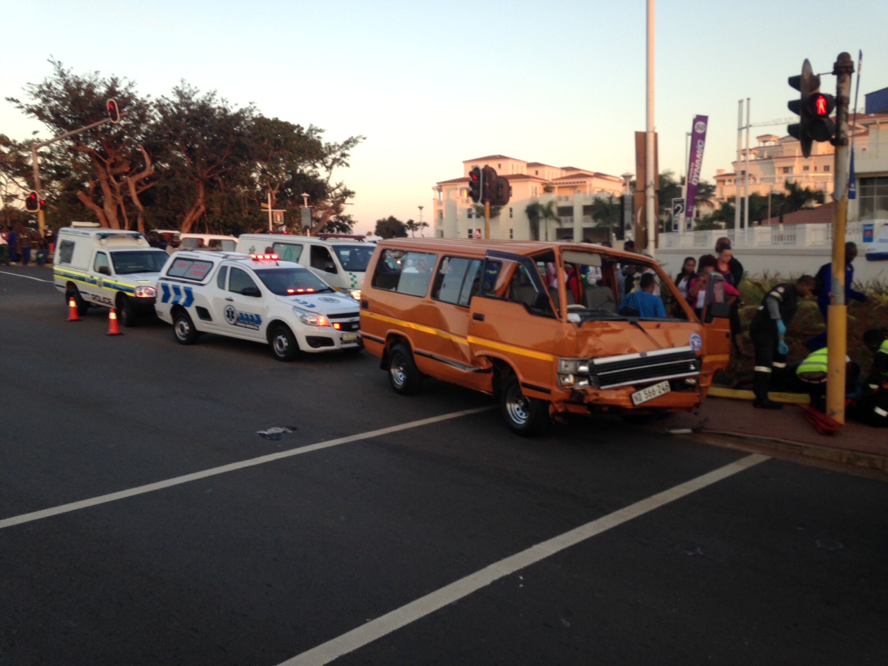 Three injured after multiple vehicle collision on busy Umhlanga Rocks Drive