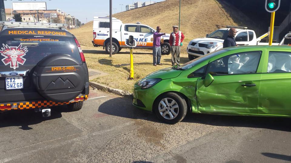 Two injured in collision on Corlette Drive under the M1 Bridge