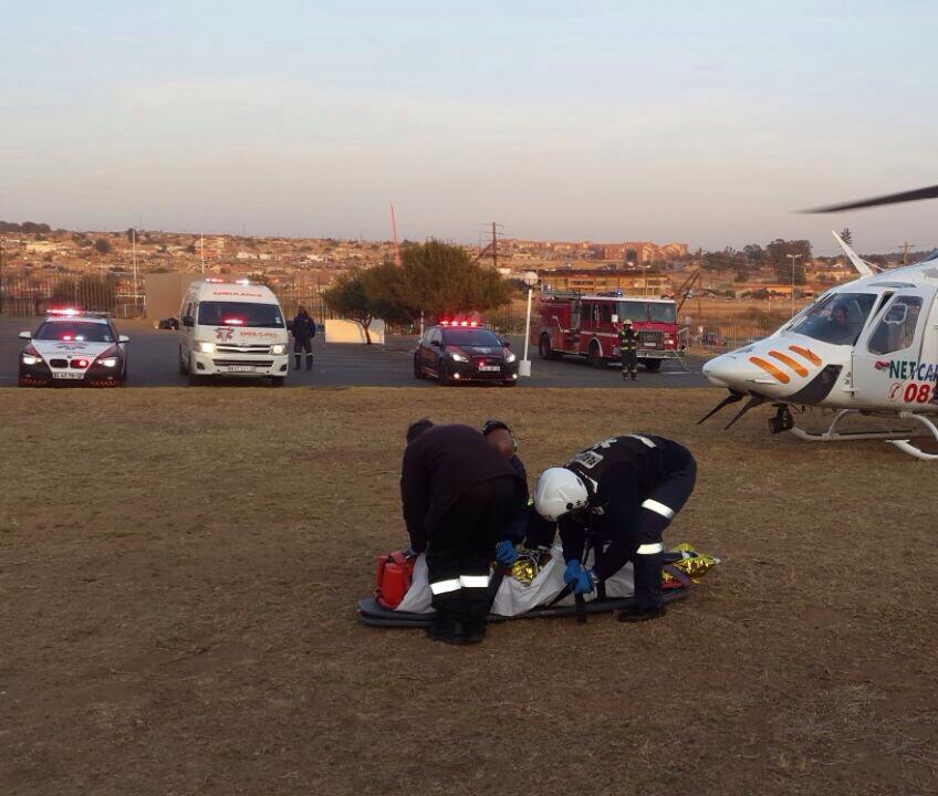 Crash victim evacuated after collision into wall in Cosmos City