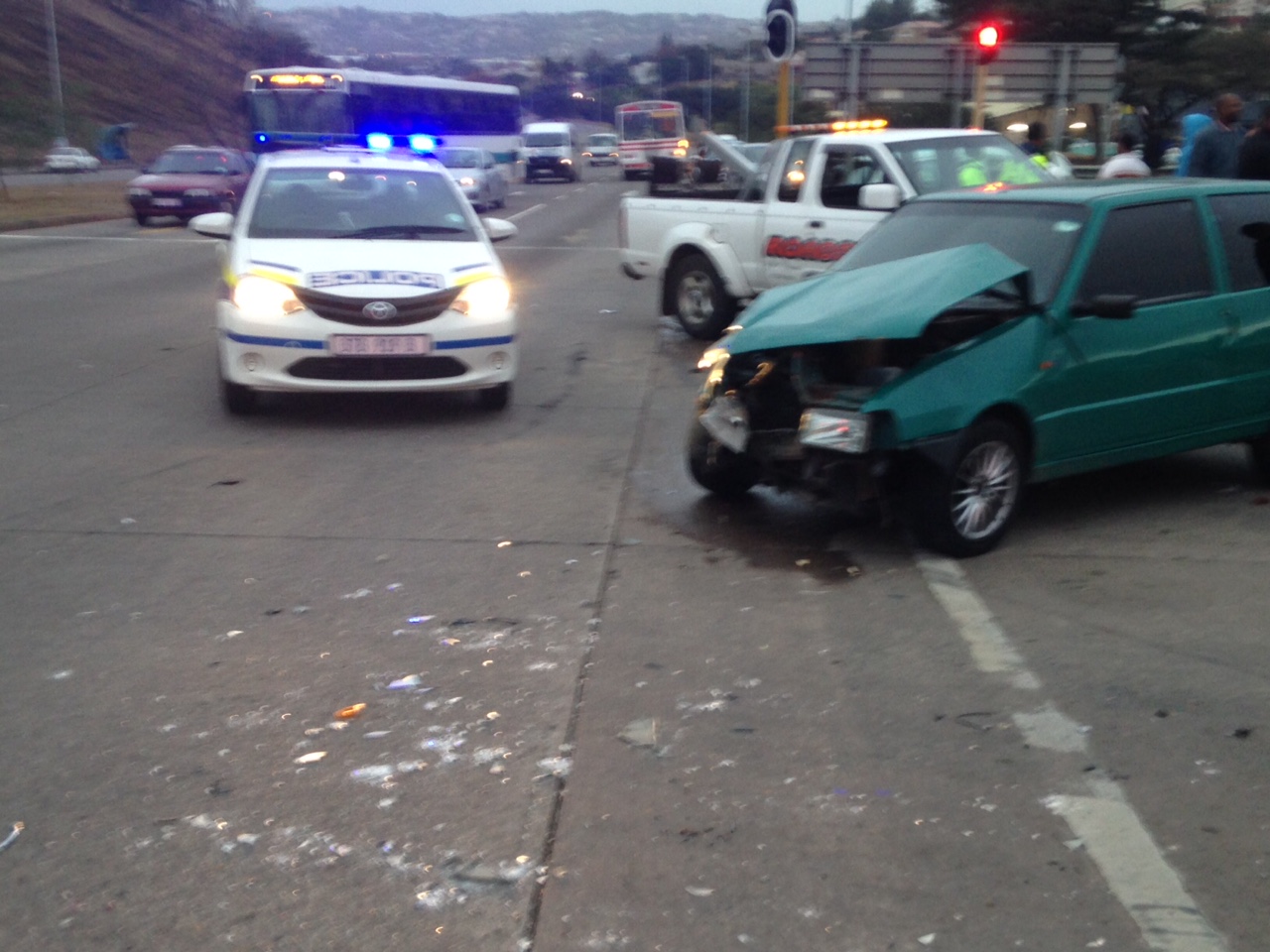 Eight injured in taxi smash on Inanda Road, Newlands