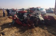 Car torn open in truck collision near Bapsfontein, East of Johannesburg