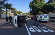 One injured in vehicle rollover on Chartwell Drive in Umhlanga Rocks