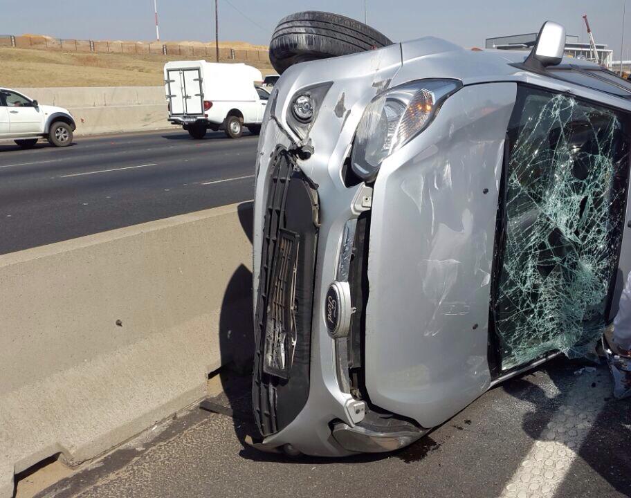 Four injured in rollover on the N1 North just after the Allandale offramp
