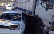 Multiple vehicle collision after driver of dustbin truck loses control