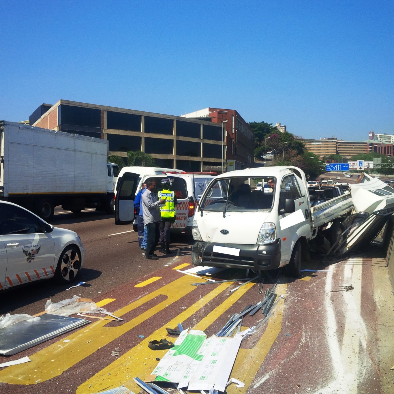 3 injured in vehicle rollover on the N3 East Bound near Brickfield