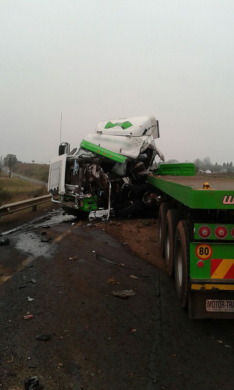 Truck driver escapes serious injury on N3 Cato Ridge collision