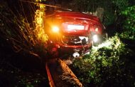 Vehicle plunges 30 metres down embankment