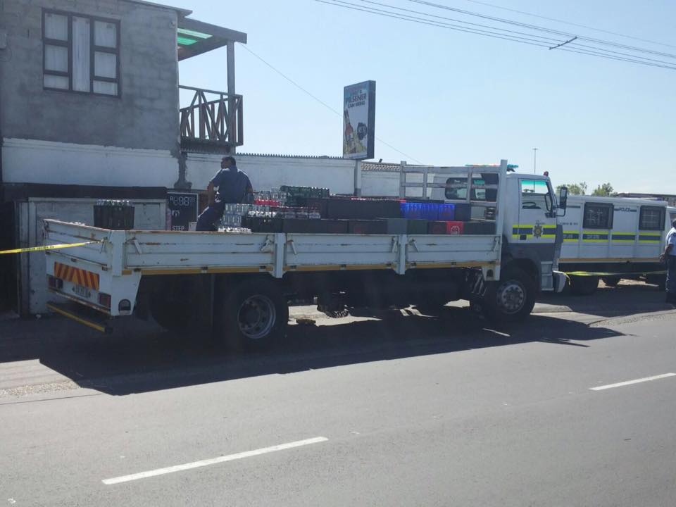 Liquor confiscated from unlicensed outlet in Gugulethu