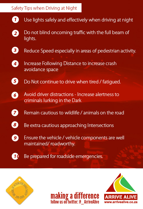 Safety Tips For Driving At Night