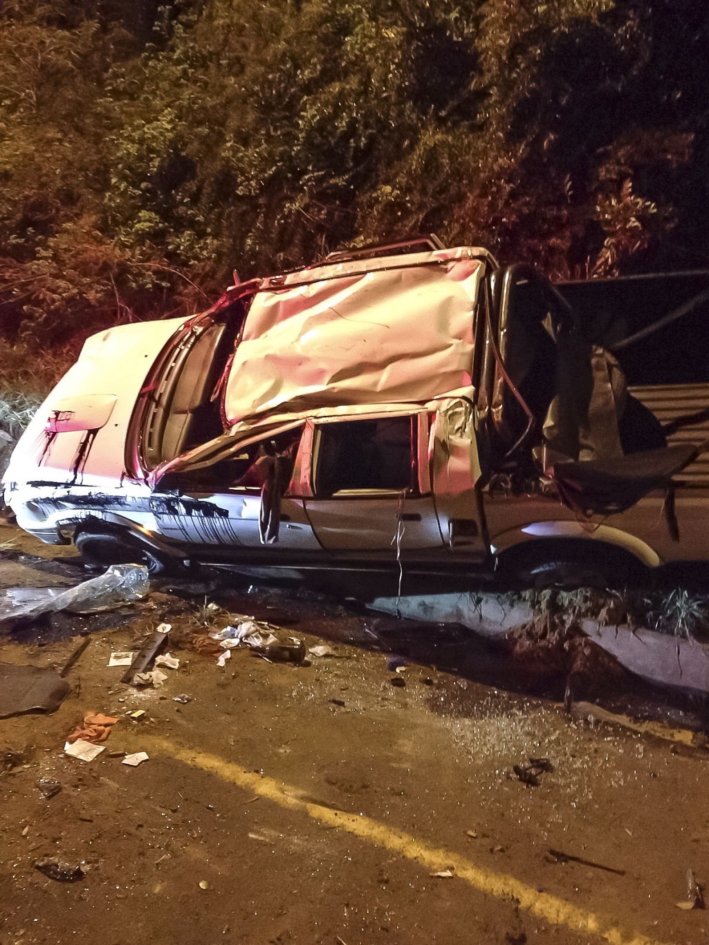 North coast M4 rollover crash near the Umhlanga off ramp