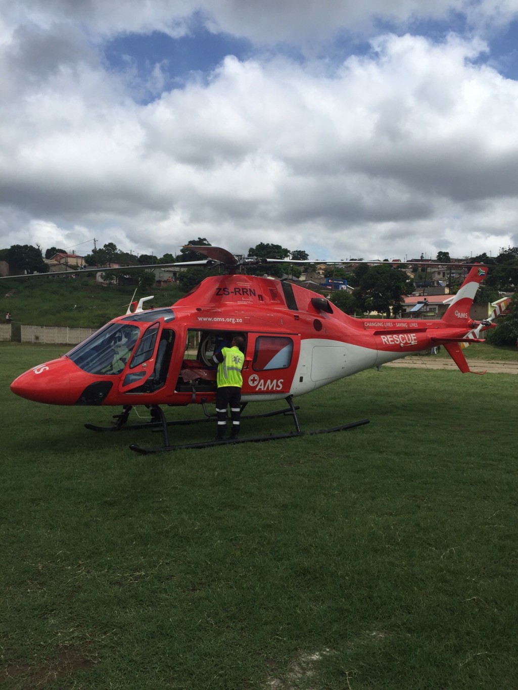 KZN Health EMS Helicopter responds to the rescue of 5 year-old boy hit by car