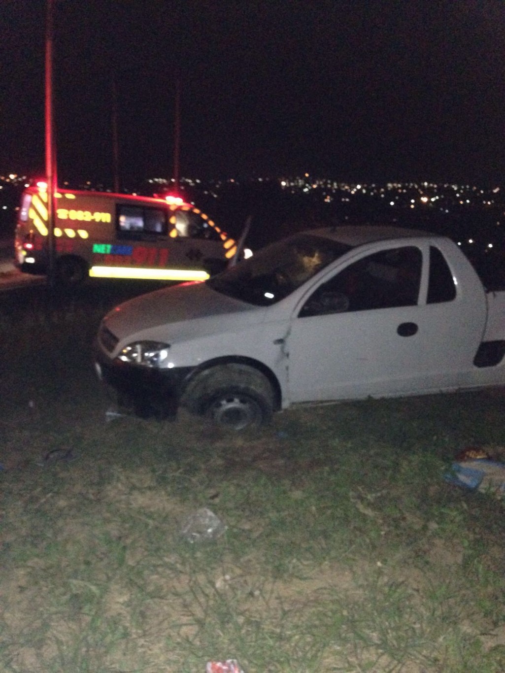 One critical and 2 others injured when vehicle rolled on the Ntuzuma main road in Durban