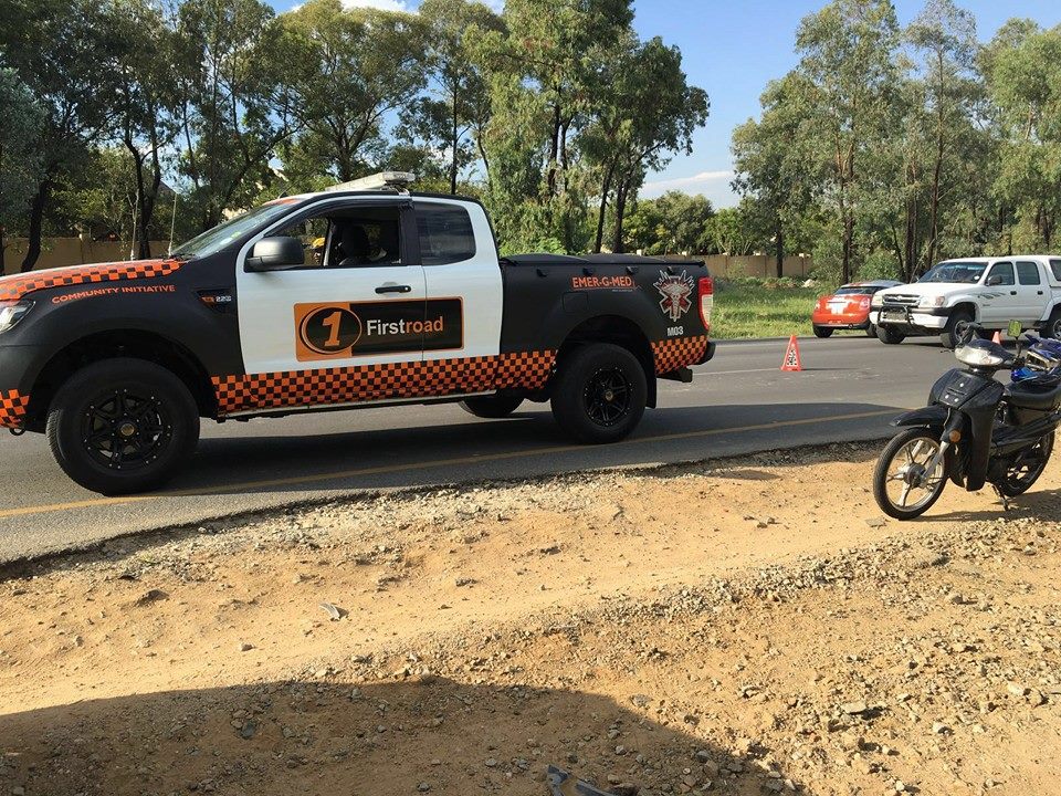 Biker injured in collision in Fourways