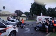 Three injured in crash on the corners of Peach and Die Vaal, in Brackenhurst