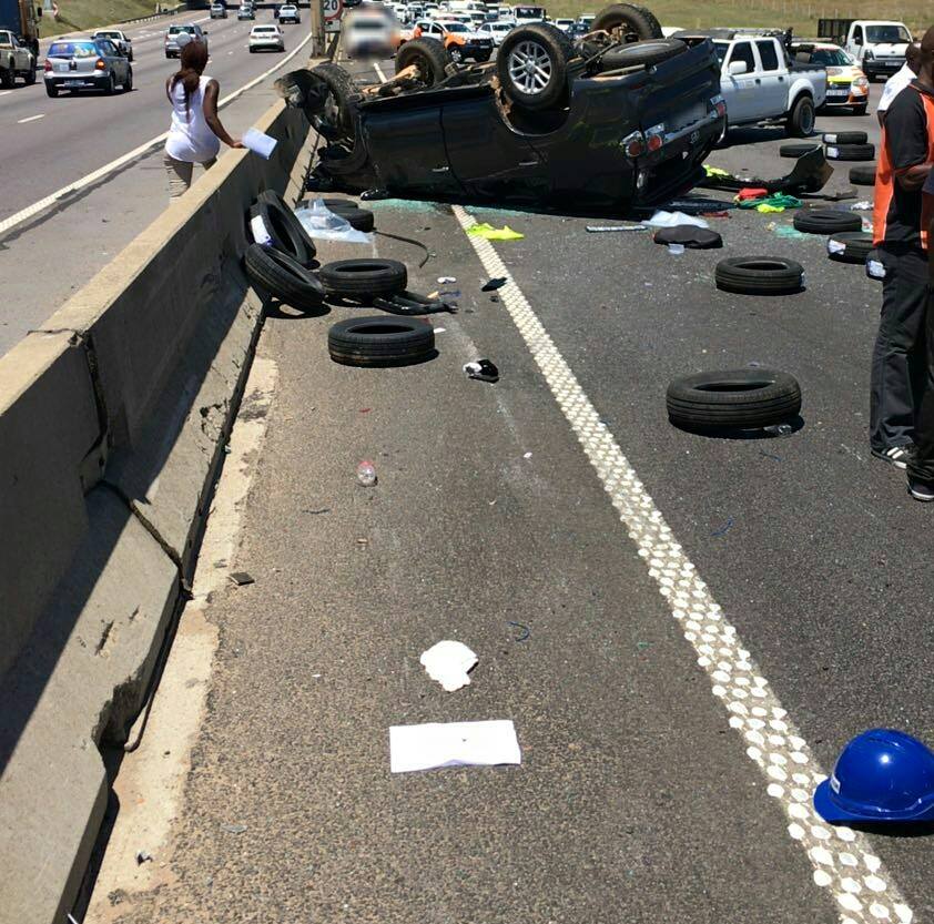 Several injured in vehicle rollovers in Midrand