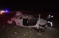 Driver and pedestrian killed in collision at night on the N14 highway