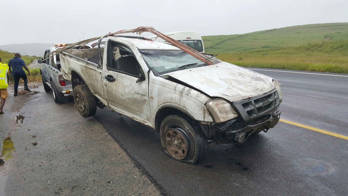 Man injured in vehicle rollover on N2 at Illovo Beach