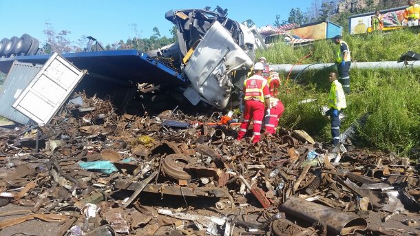 Truck overturns in Pinetown killing one person and injuring two others