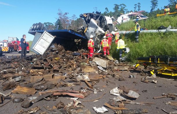 Truck overturns in Pinetown killing one person and injuring two others