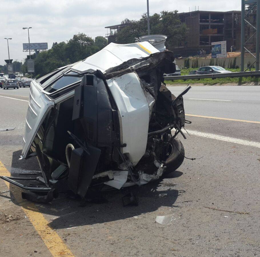 15 Commuters injured when rolled on the M1 North before Grayston Drive