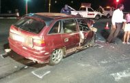 Marburg crash leaves five injured