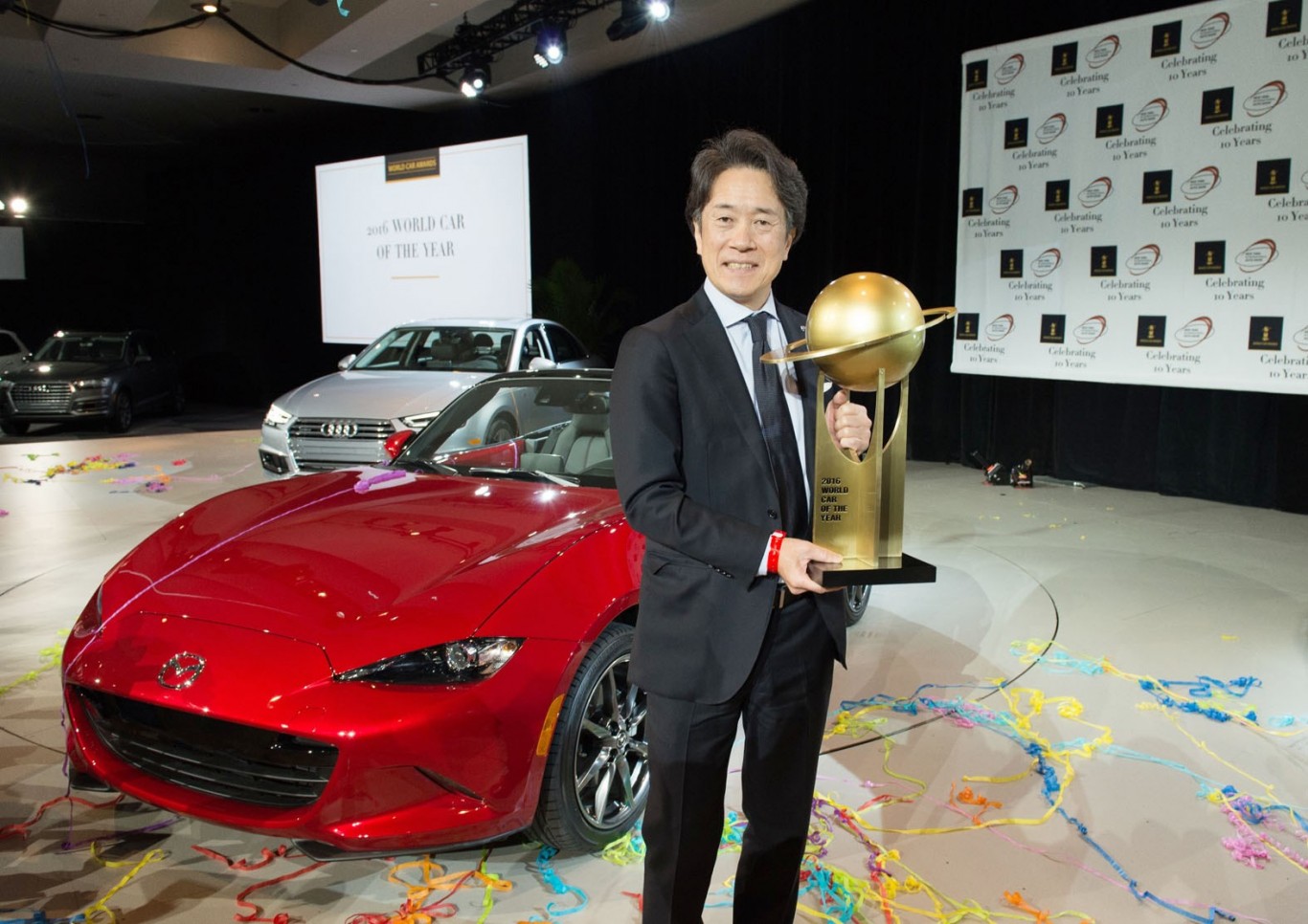 All-New Mazda MX-5 Wins Both 2016 World Car of the Year and World Car Design of the Year