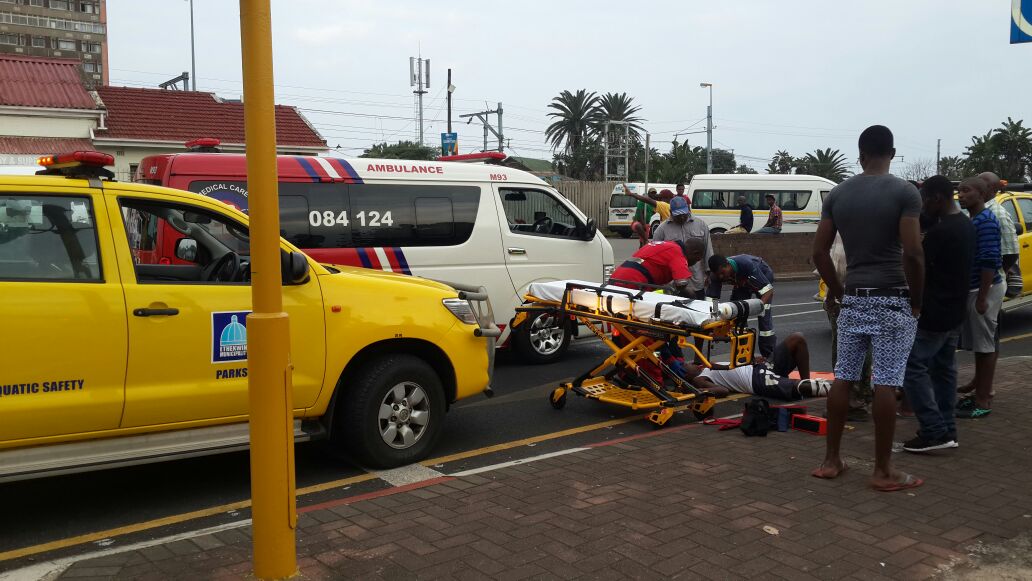 Pedestrian critical after collision, Amanzimtoti